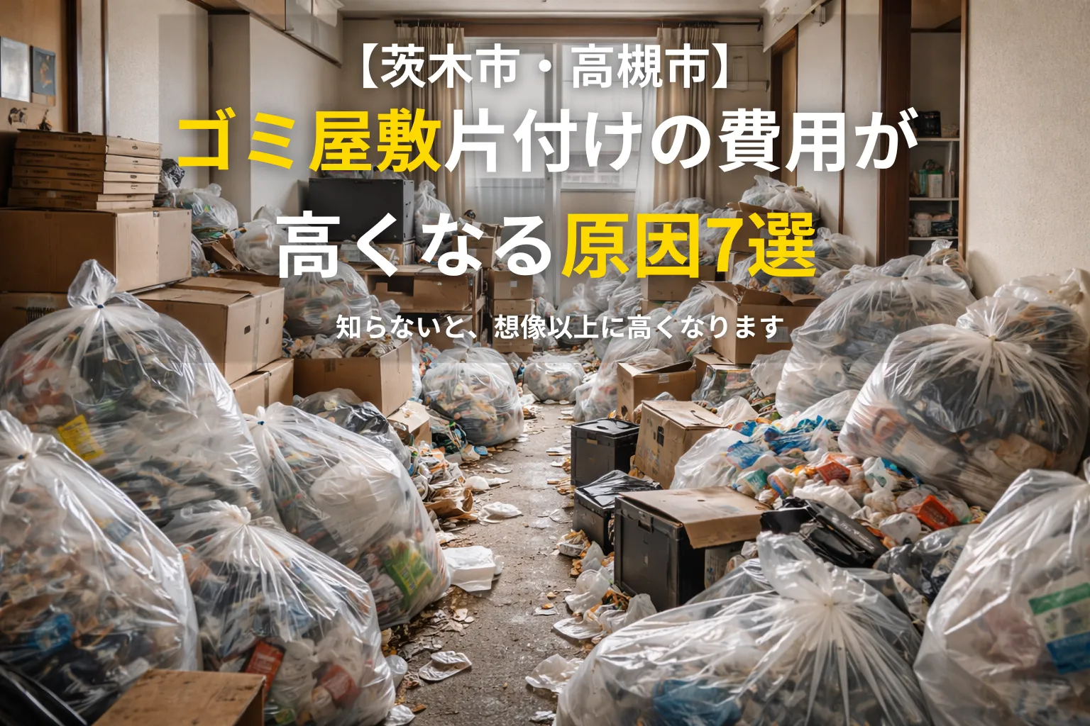 ゴミ屋敷片付けの費用