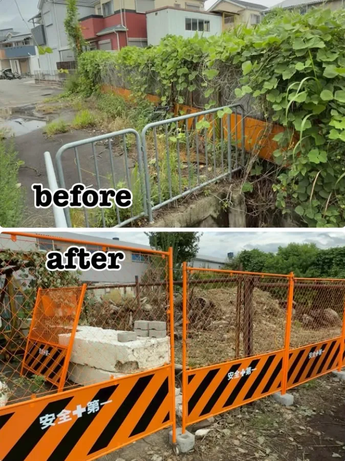 高槻市、空き地の整理と残置物撤去!